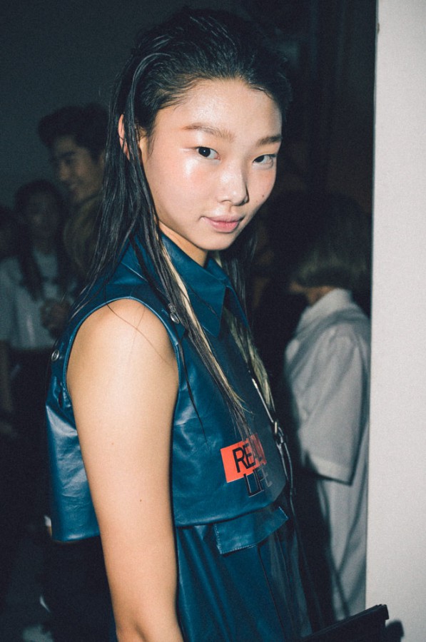Backstage at Cres. E. Dim at Seoul Fashion Week SS15 by Young Ho Seo ...