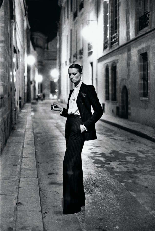 Yves Saint Laurent French Vogue Rue Aubriot Paris 1975 C Helmut Newton